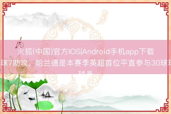 火狐(中国)官方IOS|Android手机app下载 23球7助攻，哈兰德是本赛季英超首位平直参与30球球员