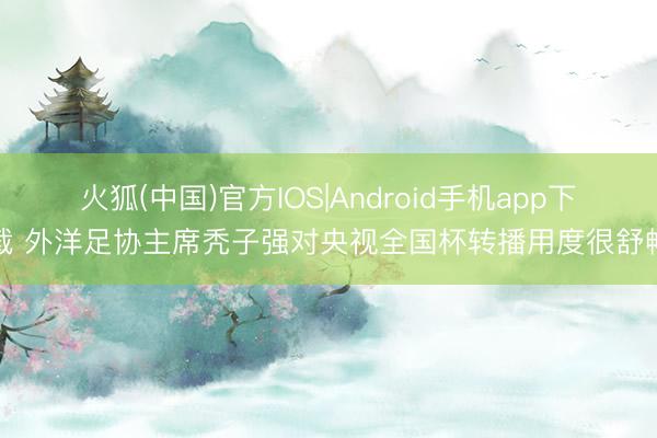 火狐(中国)官方IOS|Android手机app下载 外洋足协主席秃子强对央视全国杯转播用度很舒畅
