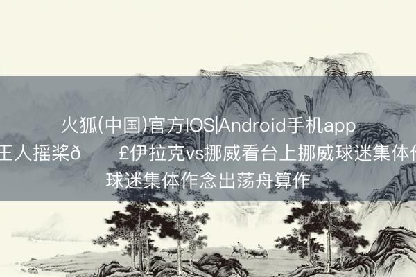 火狐(中国)官方IOS|Android手机app下载 北欧海盗王人摇桨🚣伊拉克vs挪威看台上挪威球迷集体作念出荡舟算作